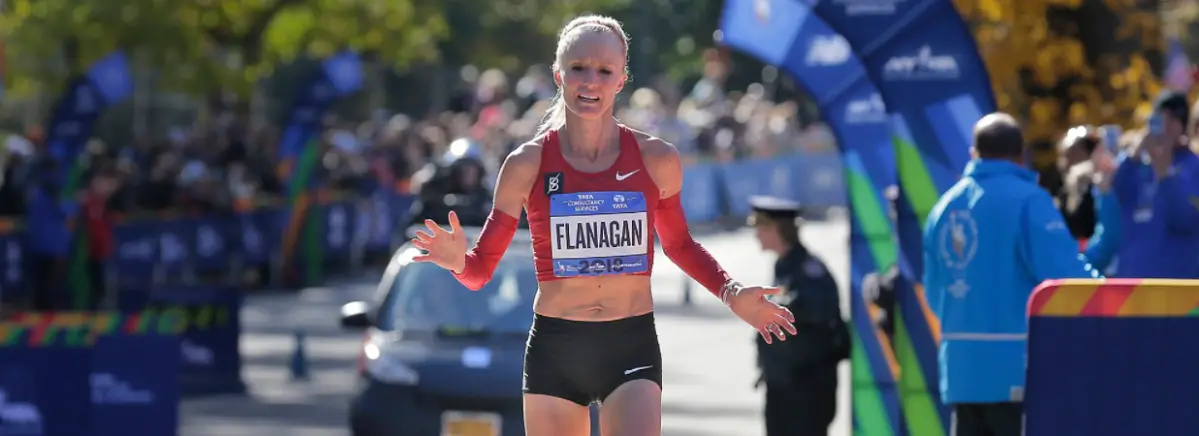 Flanagan finishes her 6-marathons-in-6-weeks odyssey in New York with fastest time