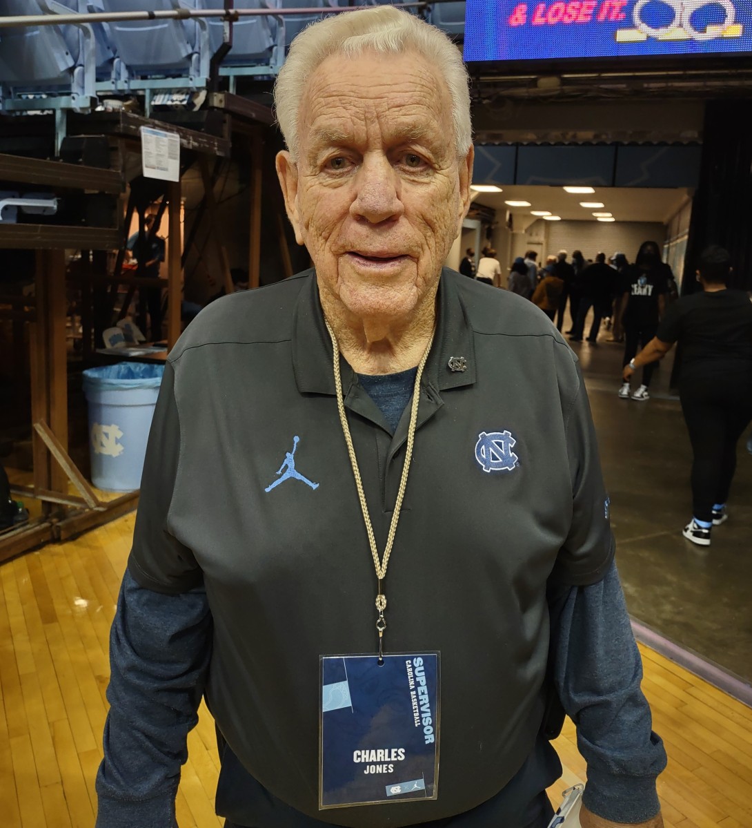 A fixture at UNC Basketball games for 38 years, Charlie Jones works his last game