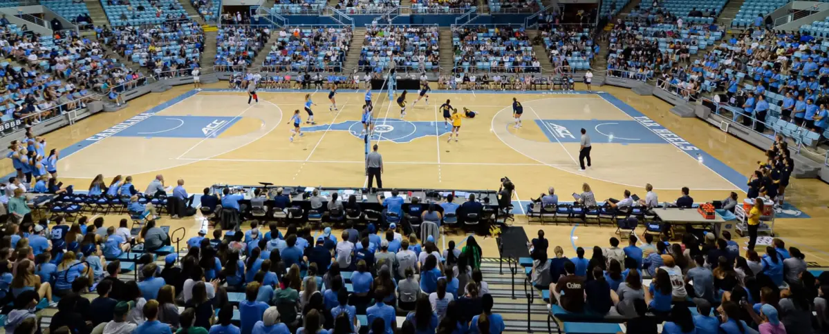 UNC volleyball team in transition playing well, splits weekend matches