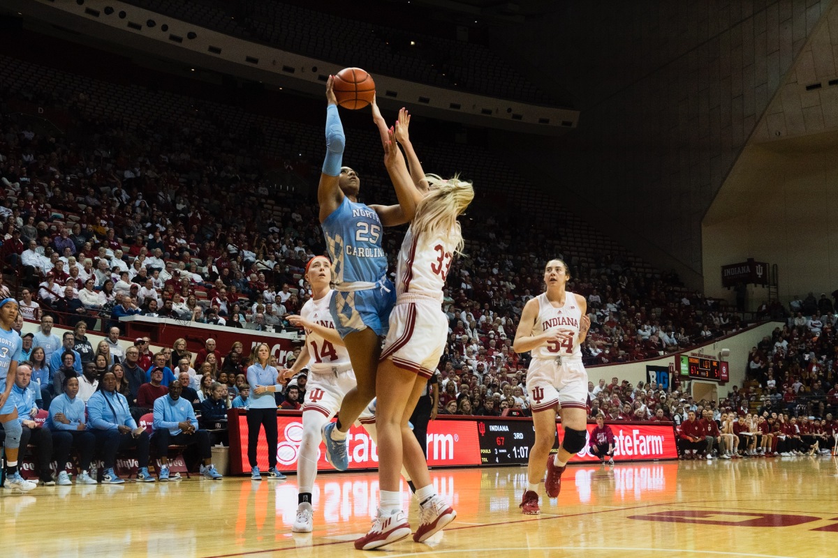 UNC Women's Basketball can’t rally from third straight big deficit as hot-shooting Indiana rolls
