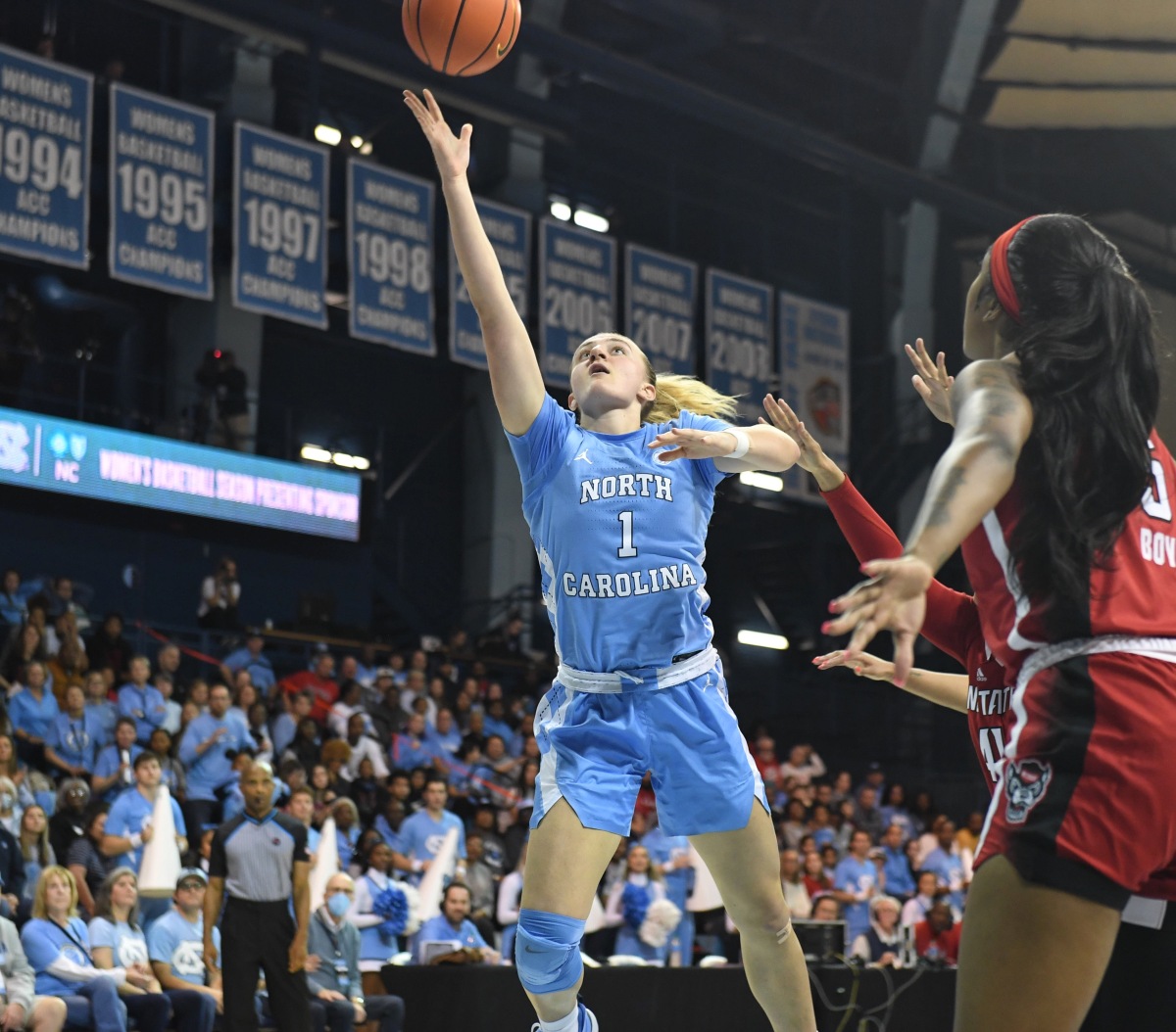 Destiny Adams’ late offensive surge pushes UNC to huge win over No. 11 NC State