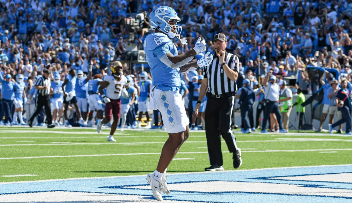 Nate McCollum shows off playmaking prowess in UNC's 31-13 victory over Minnesota